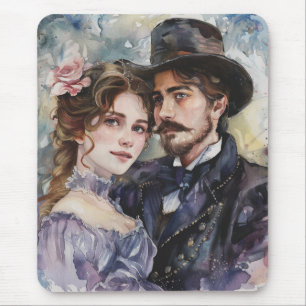 Victorian Couple Mouse Pad