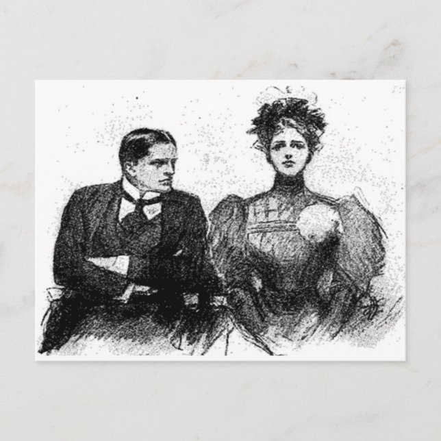 Victorian Couple Postcard (Front)