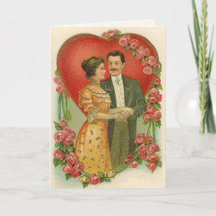 Victorian Couple Valentine's Day Card