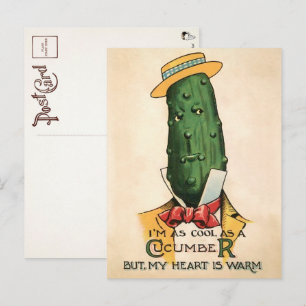 Victorian Cucumber Postcard