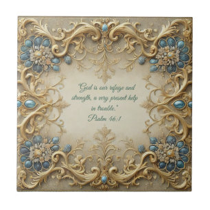 Victorian Customizable Bible Verses  Tile