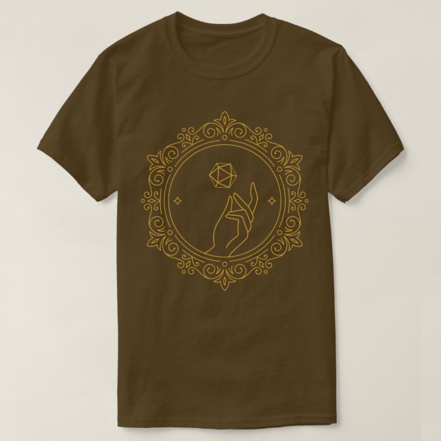Victorian D20 Dice Tabletop RPG T-Shirt (Design Front)