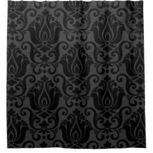 victorian damask antique black wallpaper ornate