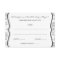 Victorian Damask (Black) RSVP or Response Cards