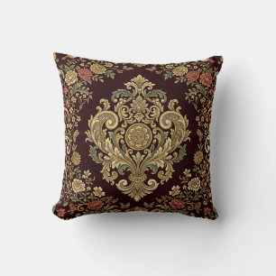 Victorian Damask Pillow Cover