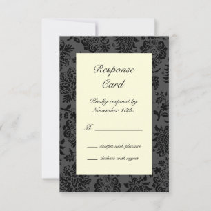 Victorian Damask RSVP (ivory)