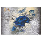 Victorian Dark Blue Rose Ephemera Decoupage