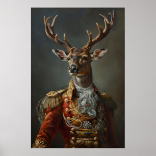 Victorian Deer General Art Print Gothic Home 1