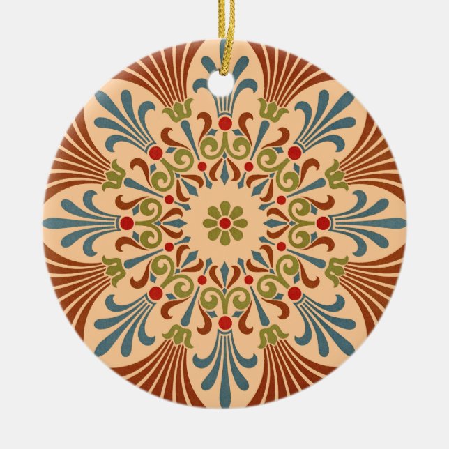 Victorian Design #11 at VictoriaShaylee Ceramic Ornament (Front)