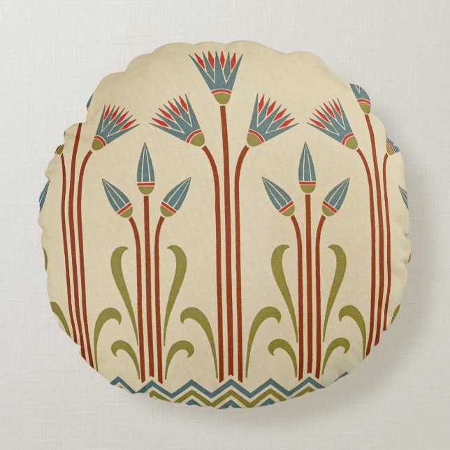 Victorian Design #2 @ VictoriaShaylee Round Pillow (Front)