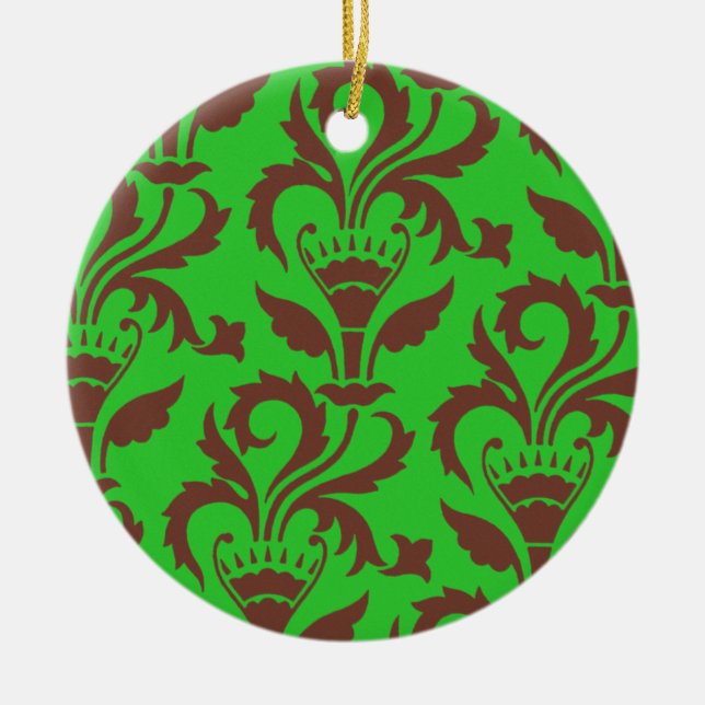 Victorian Design #4 @ Susiejayne Ceramic Ornament (Front)