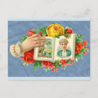 Victorian die-cut: May you be happy