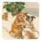 Victorian Dog Christmas sticker