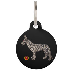 VICTORIAN DOG PORTRAITS German Shepherd Pet Tag