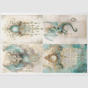 Victorian Dragon Series Design 4 Tissue Paper