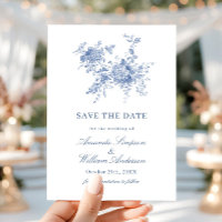 Victorian Dusty Blue French Garden Floral Wedding