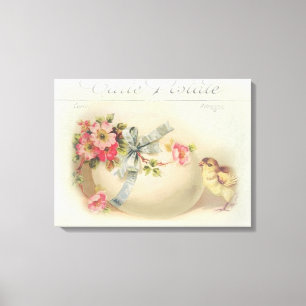 Victorian Easter chic and egg Canvas Print