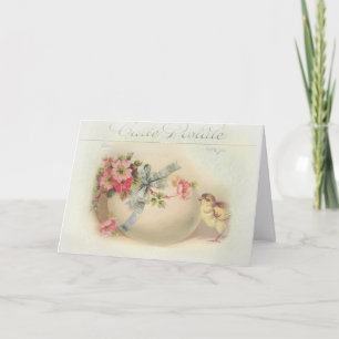 Victorian Easter chic and egg Holiday Card