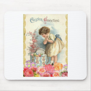 victorian easter eggs mouse pad