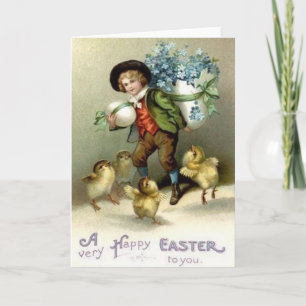 Victorian Easter Greeting Card