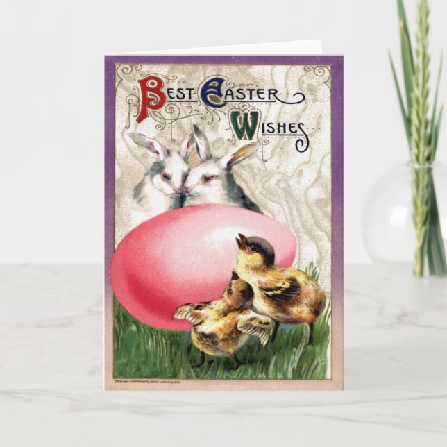 Victorian Easter Holiday Card (Front)