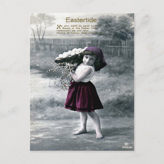 Victorian Easter Holiday Postcard (Front)