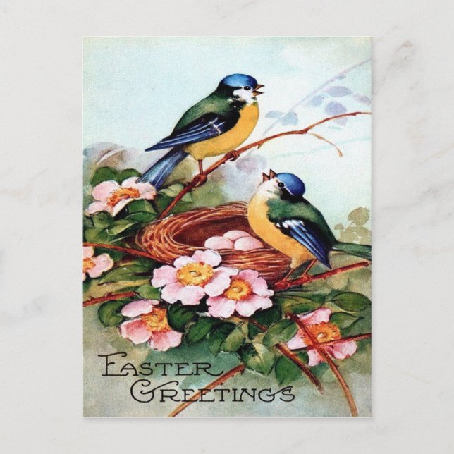 Victorian Easter Holiday Postcard (Front)