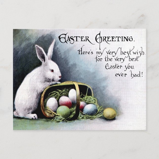 Victorian Easter Holiday Postcard (Front)