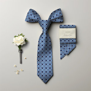 Victorian Edelweiss Golden Polka Dots Vintage Men Tie