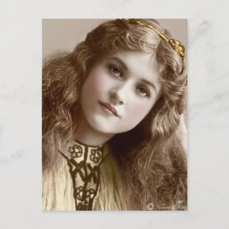 victorian Edwardian Sepia Hand Tinted Postcard 15