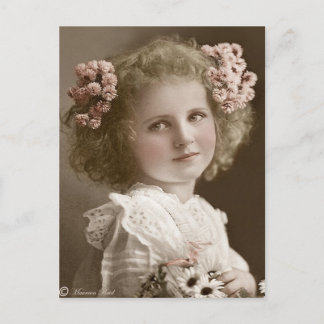 victorian Edwardian Sepia Hand Tinted Postcard 17