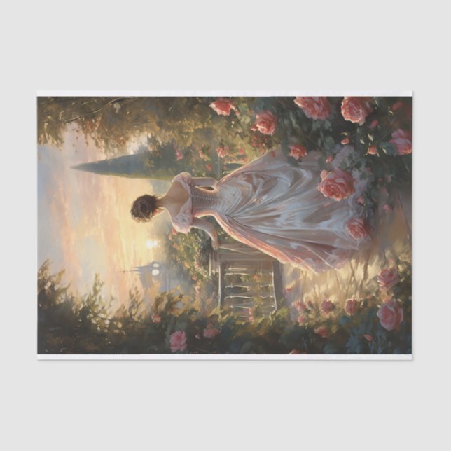 Victorian Elegance Garden Walk Tissue Paper (Front)