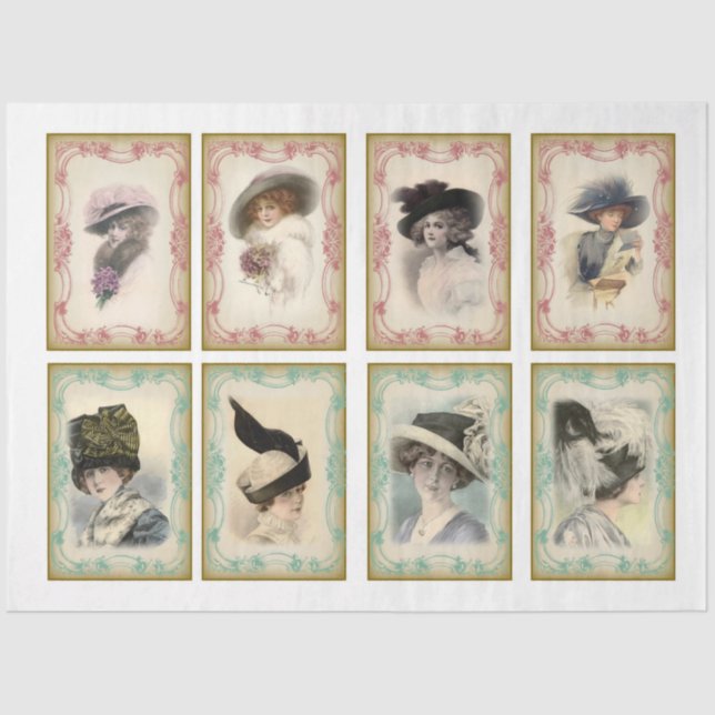 Victorian  Emphemera Series Design 18 Tissue Paper (Front)