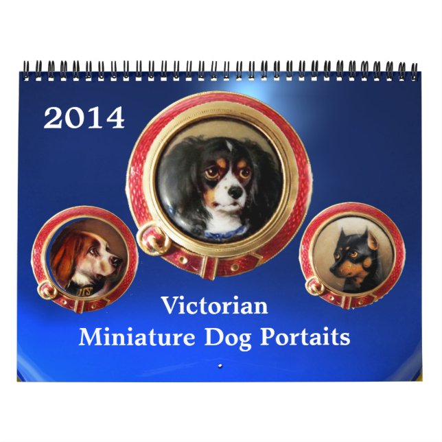 VICTORIAN ENAMELS /MINIATURE DOG PORTRAITS 2017 CALENDAR (Cover)