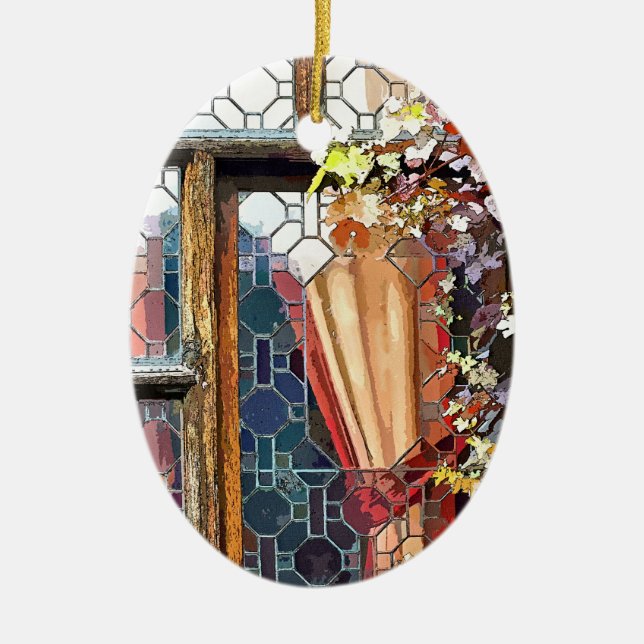 VICTORIAN ENGLAND CERAMIC ORNAMENT (Front)