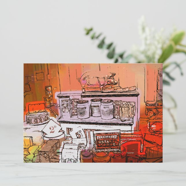 VICTORIAN ENGLAND INVITATION (Standing Front)