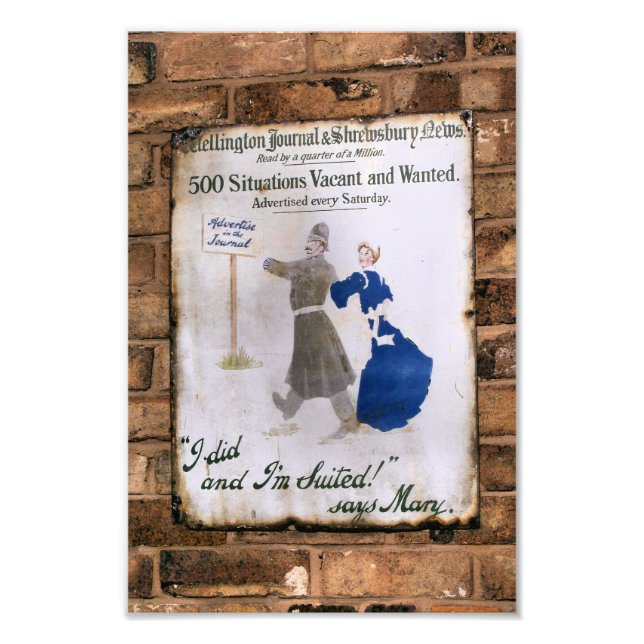 VICTORIAN ENGLAND PHOTO PRINT (Front)