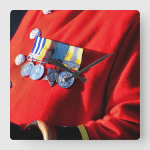 VICTORIAN ENGLAND SQUARE WALL CLOCK