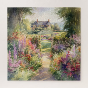 Victorian English Garden Jigsaw Puzzle