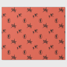 Victorian Equestrian Ladies Wrapping Paper