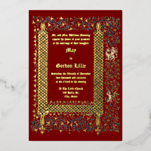 Victorian Era 1843 Medieval Style Wedding