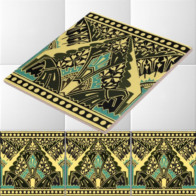 Victorian Era 1870 Art Nouveau Frieze Pattern Tile (Creator Uploaded)