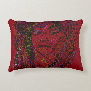 Victorian Era Dreamer Girl Accent Pillow