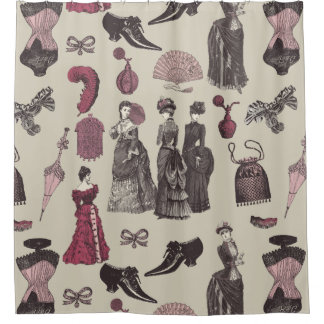 victorian era fashion women toile beige