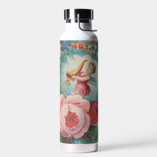 Victorian Era Floral Valentine's Card, Roses, 1879 Water Bottle