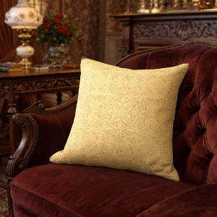 Victorian Era Ornate Ornament Pattern by Dresser Throw Pillow
