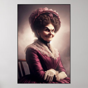 Victorian Era Rich Powerful Socialite Portrait Poster