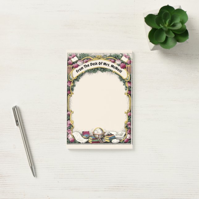 Victorian Era School Teacher Post-it Notes (Office)