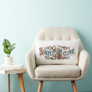 Victorian Era Simply To The (Cross) I Cling Lumbar Pillow