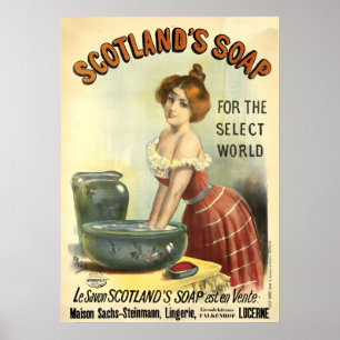 Victorian Era Soap Ad by Jean de Paleologue Poster